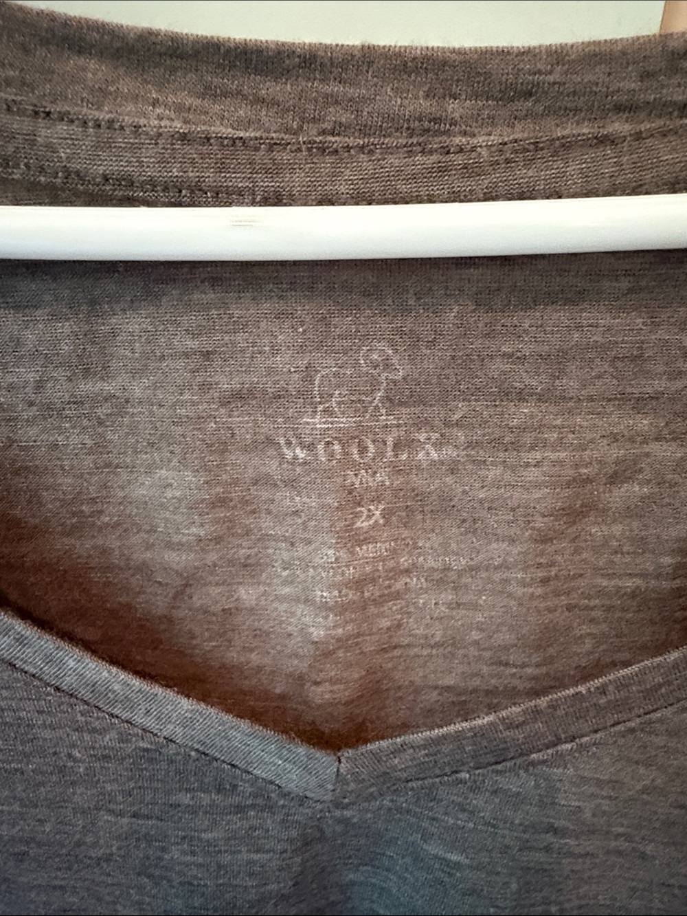 Everyday V-Neck Short Sleeve Top in Taupe - Picture 2 of 2